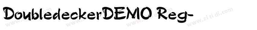 DoubledeckerDEMO Reg字体转换